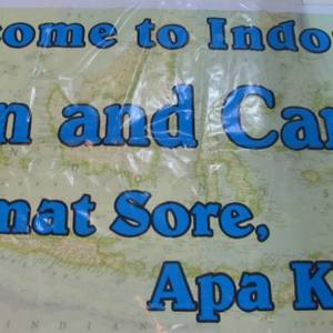 Our welcome banner!