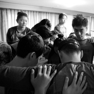 Praying for and getting prayed for by JYM
